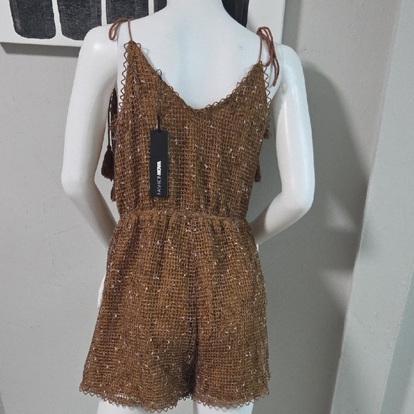 Fashion Nova Brown Knit Romper - Picture 4 of 5
